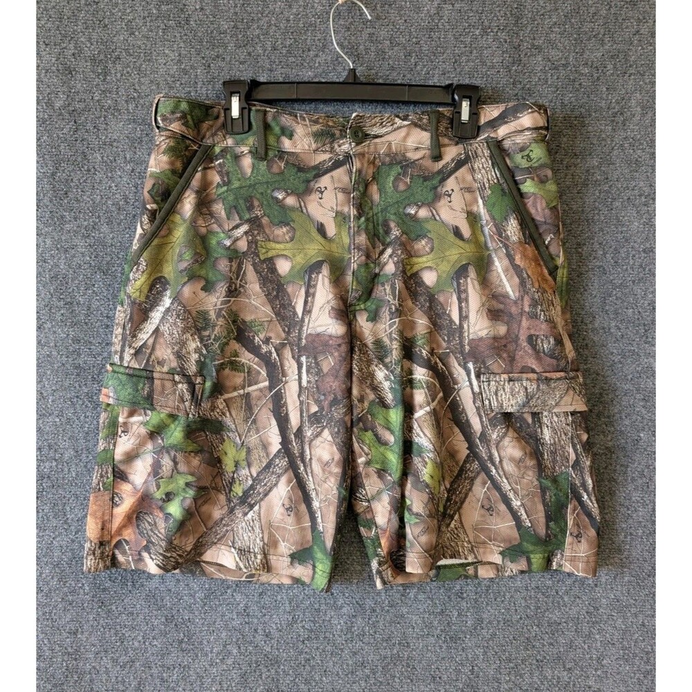RedHead RealTree Camo Cargo Shorts Mens L Gorpcore Hiking Utility Mesh Hunter
